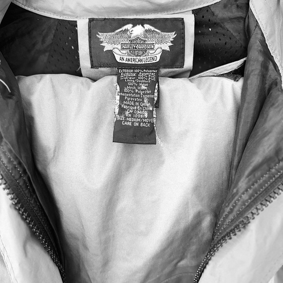 Harley-Davidson Gray and Orange Performance Raincoat - Picture 3 of 15